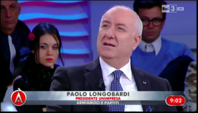 Paolo Longobardi, ospite della puntata del 15 aprile 2015 di Agorà
