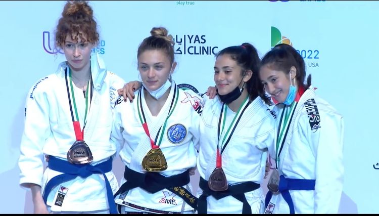Claudia DI BLAS medaglia d’oro al Ju Jitsu World Championship Abu Dhabi 2021.