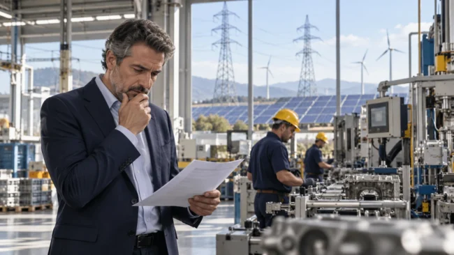 Impresa manifatturiera italiana alle prese con gli elevati costi dell’energia elettrica rispetto alla media europea
